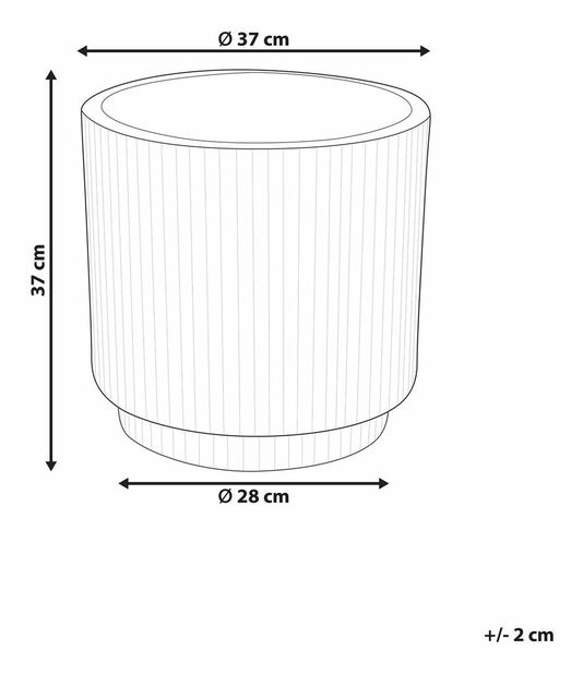 Květináč ⌀ 37 cm Dary (béžová)