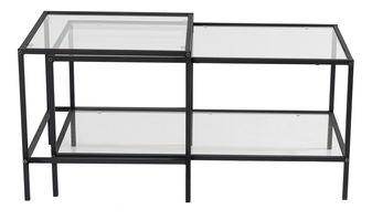 Set 2 ks. konferenčních stolků Sevaga (černá)