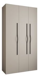 Šatní skříň 130 cm Carmela 40-2 (kašmír + černá)