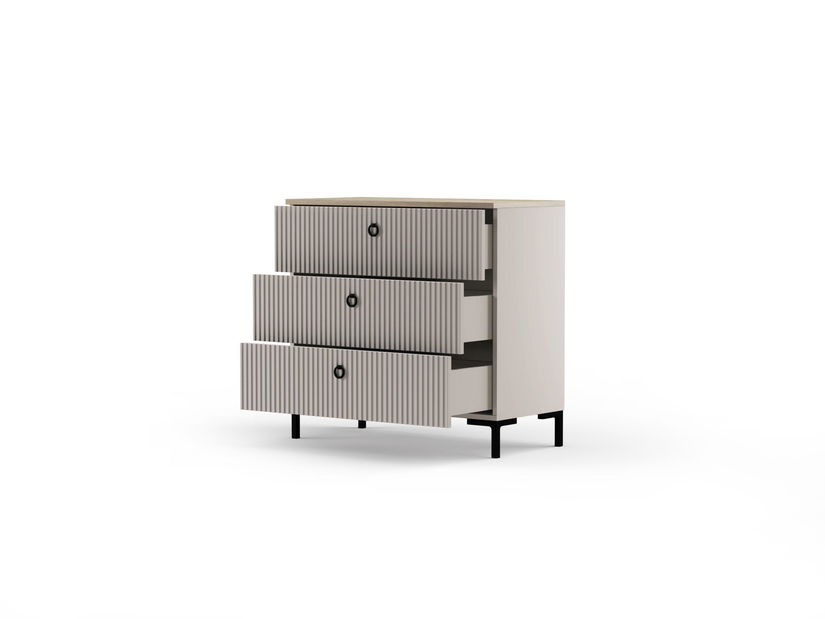 Komoda Demandaron 2 (taupe + dub silverjack)