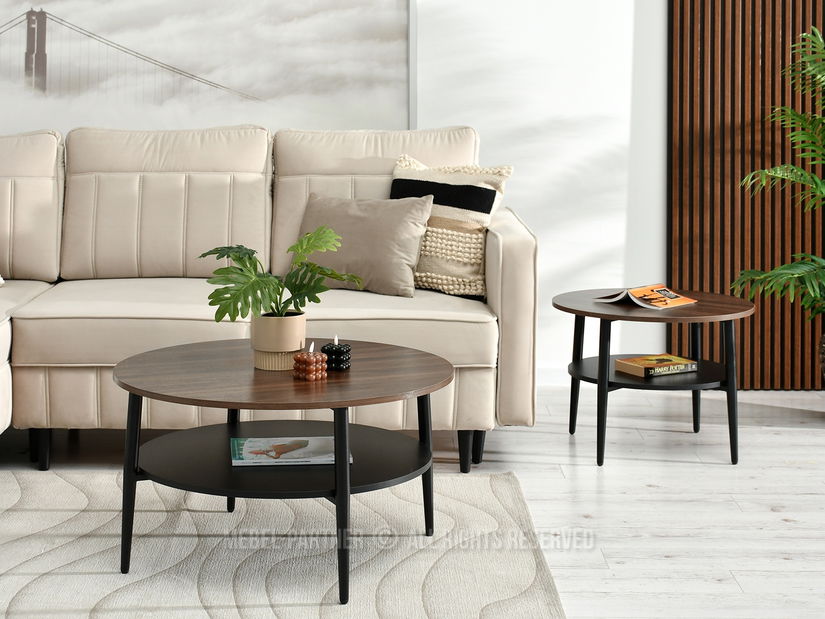 Konferenční stolek Randolf S (ořech + černá)