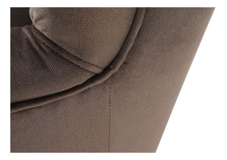 Křeslo ušák Royse Paros 04 (šedohnědá taupe + buk)