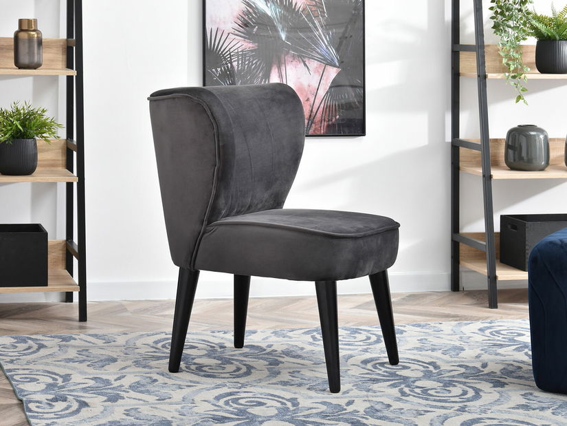 Relaxační křeslo Arginteno (šedá + černá)