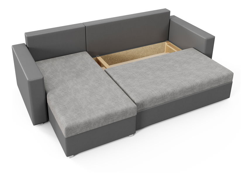 Rohová sedací souprava Hagoo (šedá + světle šedá) (L)