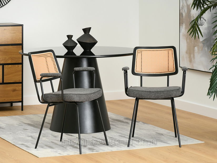 Židle Cleo (grafit + černá)