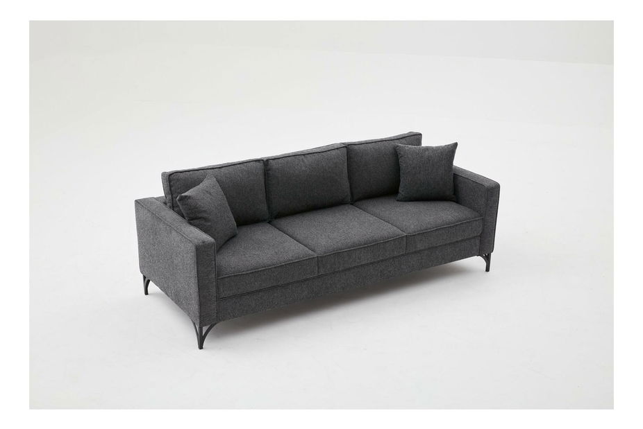 Pohovka trojsedačka Berlunetta (antracit + černá)