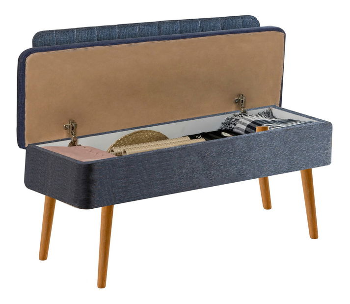 Jídelní set Vlasta 2 (borovice antlantic + tmavě modrá) (pro 6 osob)