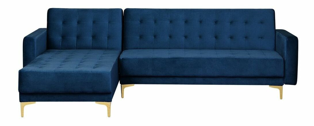 Rohová sedací souprava Aberlady 4 (námořnická modrá) (L)