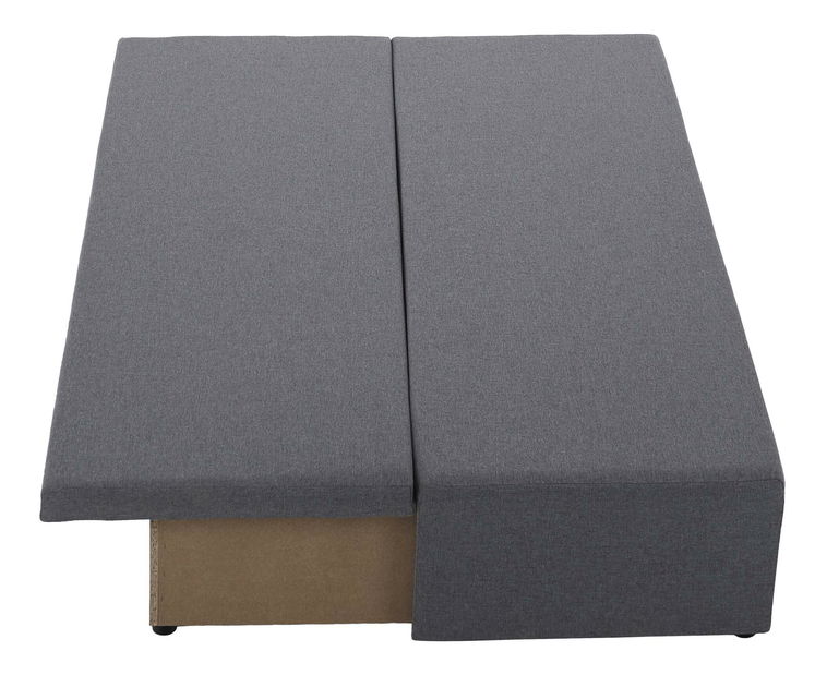 Rozkládací pohovka Elevo (světle šedá) (s úl. prostorem)