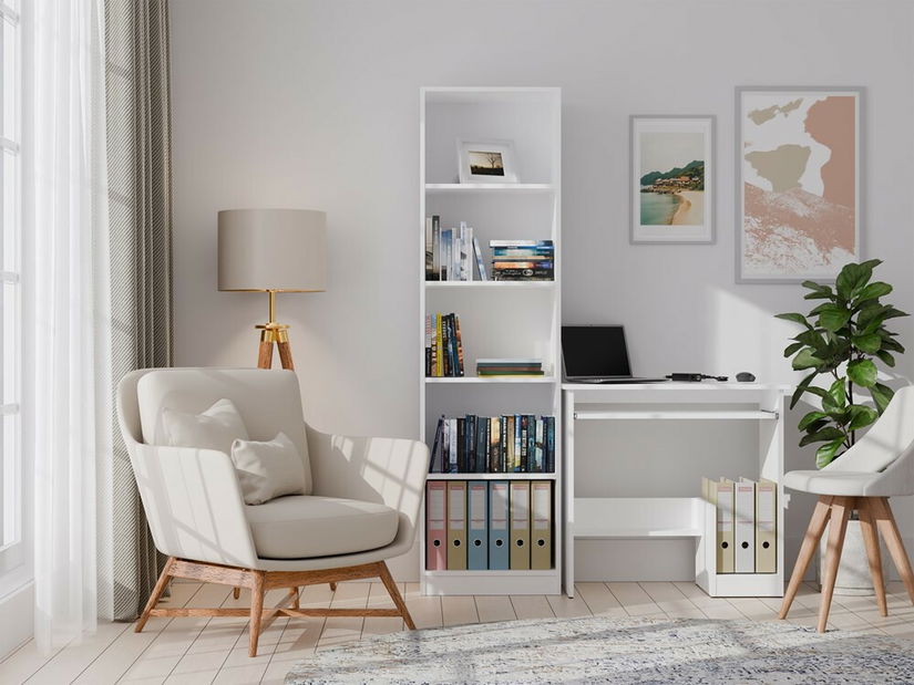 PC stolek Rosera 1 (bílá)