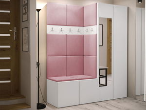 Předsíň Tovenaz XII (bílá + růžová) (se zrcadlem)