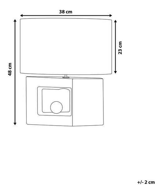 Stolní lampa Ducero (šedá)