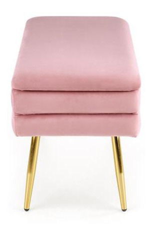 Taburetka Velen (růžová + zlatá)