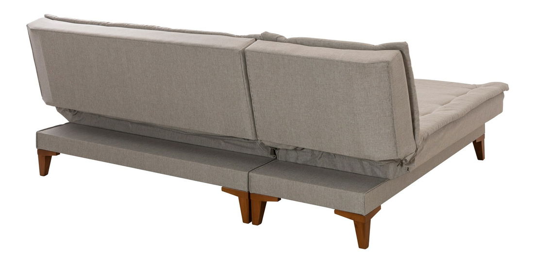 Rohová sedací souprava Santic (Krémová)