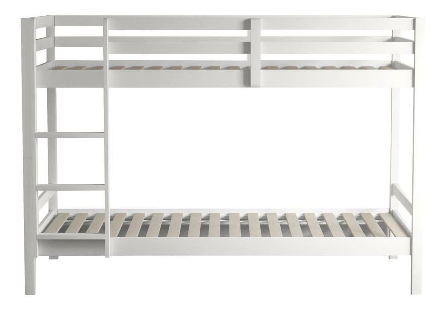 Dětská patrová postel 90 cm Invocato (bílá) (s roštem)