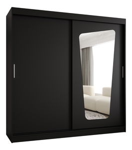 Šatní skříň 200 cm Mokka (černá)