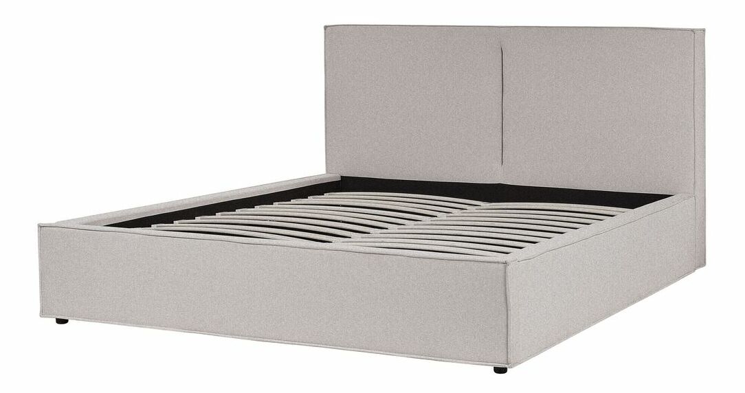 Manželská postel 180 cm Moiza (šedá)