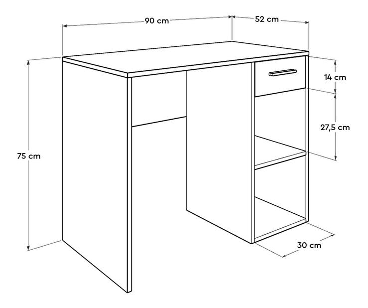  PC stolek Dolodu 2 (dub sonoma)