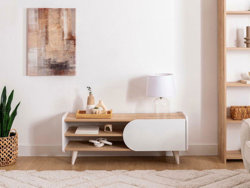 TV stolek/skříňka Kakulu 2 (dub safírový + bílá)