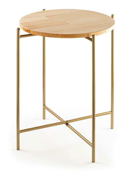 Konferenční stolek Museli 6 (přírodní + zlatá)