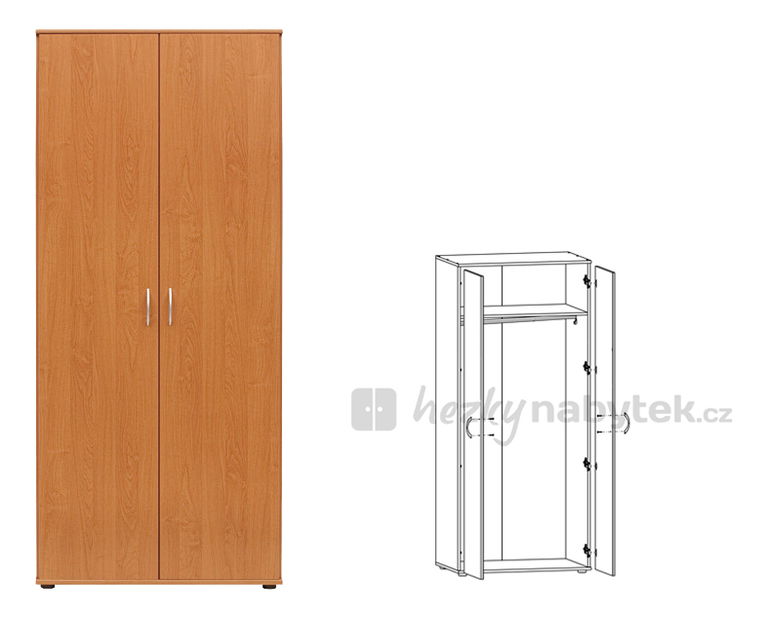 Šatní skříň BRW Atriss SZF2D