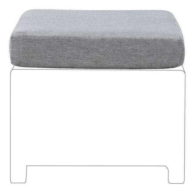 Souprava potahů na zahradní polštáře Mie (šedá)