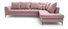 Rohová sedací souprava Lunara (růžová) (P)