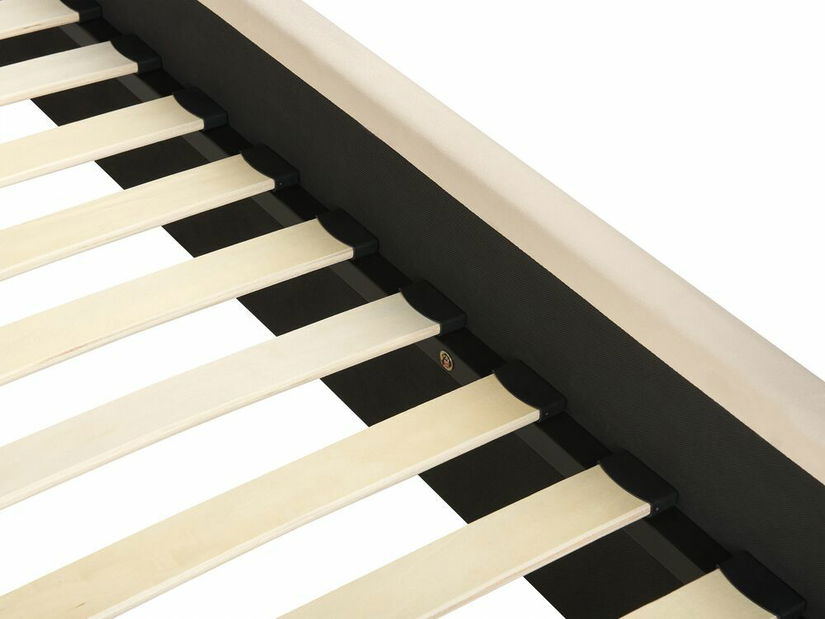 Manželská postel 180 cm Vardel (sivobéžová) (s roštem)