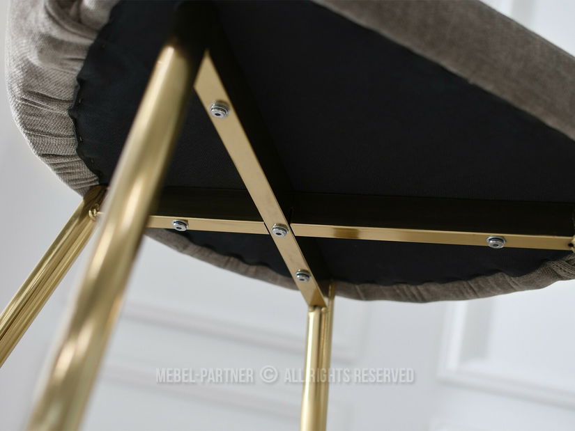 Židle Carma K (písková + zlatá)