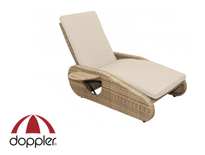 Zahradní lehátko Doppler Florida (um. ratan)