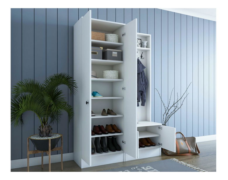 Předsíňová stěna Maui M11 (bílá)