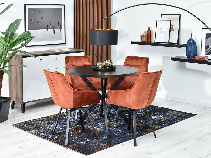 Židle Aranbura (měděná + černá)