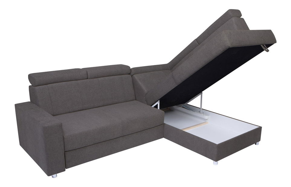 Rohová sedací souprava BRW Lone 2F.RECBK (šedá) (P)