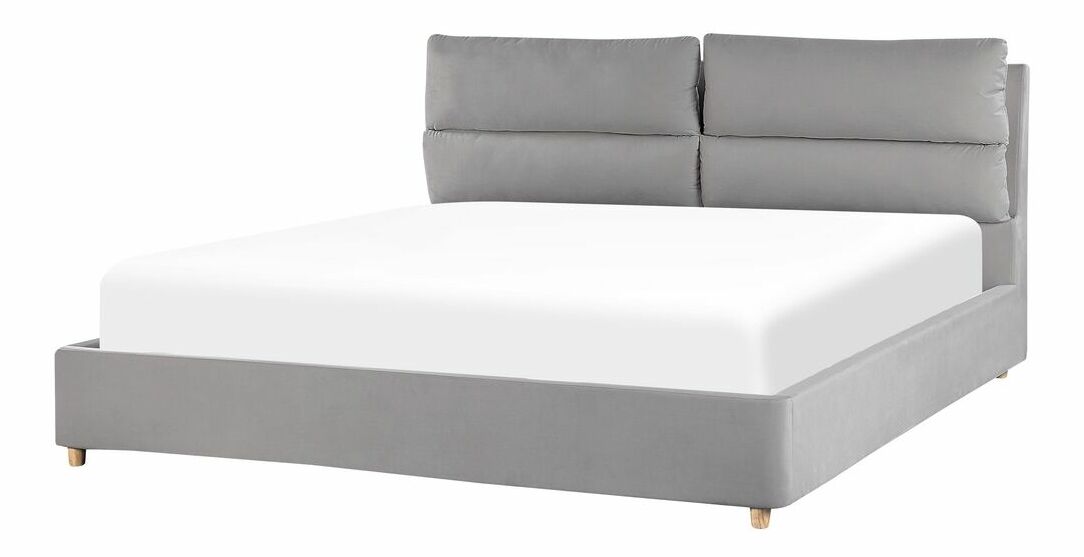 Manželská postel 180 cm Batil (šedá) (s roštem) (s úl. prostorem)