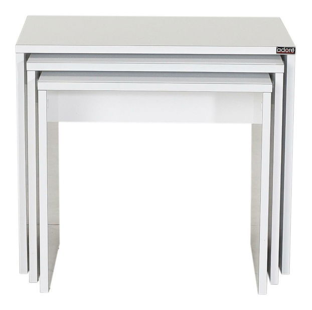 Set 3ks. konferenčních stolků Losuku 2 (bílá)