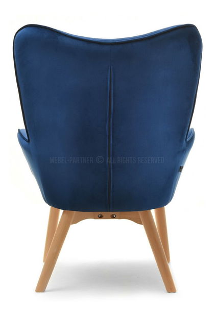 Křeslo Nutri (námořická modrá + buk)