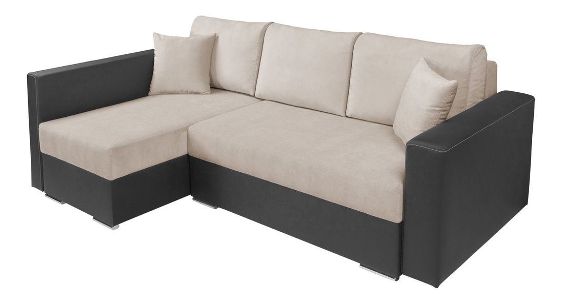 Rohová sedací souprava BRW Kris Lux 3DL.URC šedá (L)