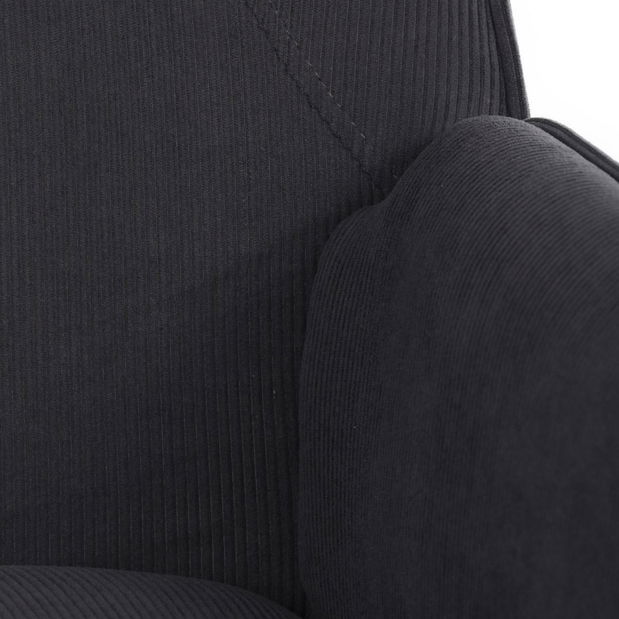 Křeslo Atribuian (tmavě šedá)