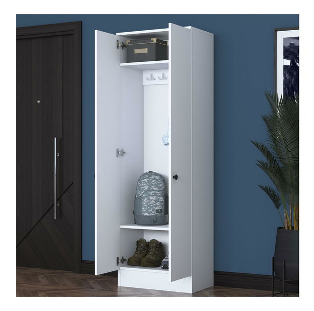 Šatní skříň Bivake 1 (bílá)