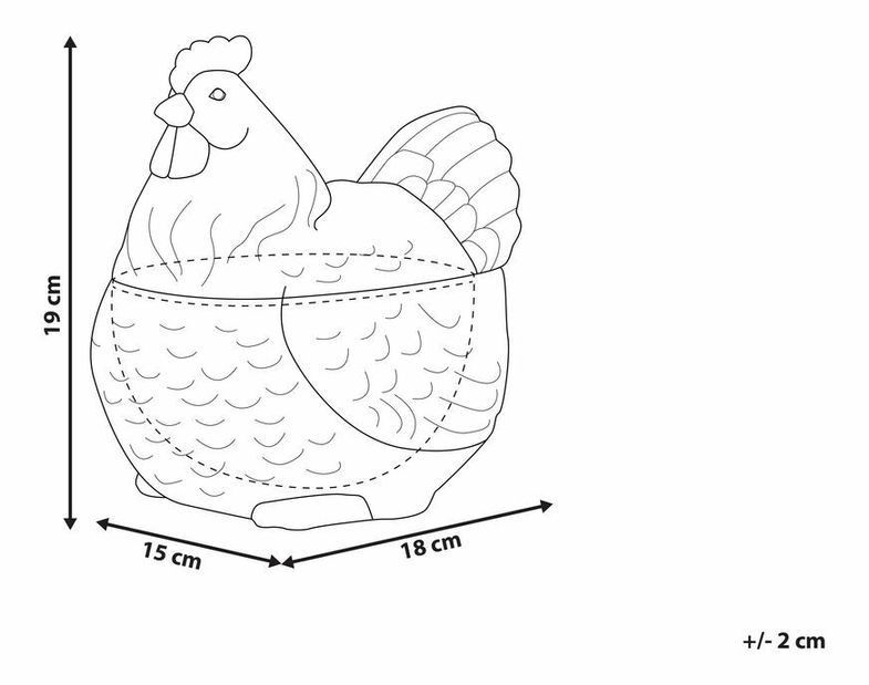 Dóza na potraviny Bambi (bílá)