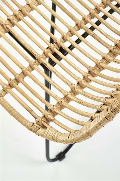 Křeslo Imogene (přírodní + černá)