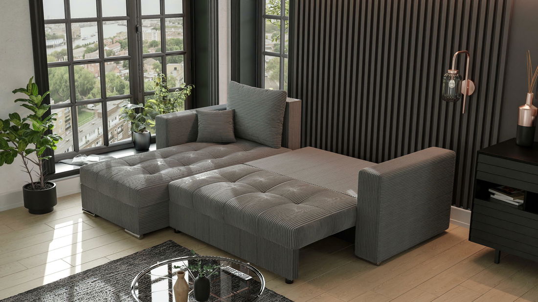 Rohová sedačka Josie (L) (šedá)