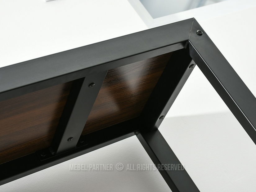 Konzolový stolek Ines (ořech + černá)