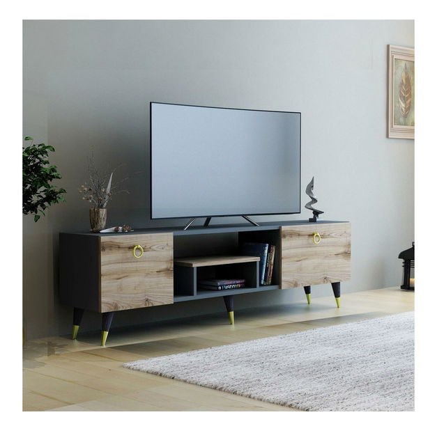 TV stolek/skříňka Tebosi 1 (ořech + antracit)