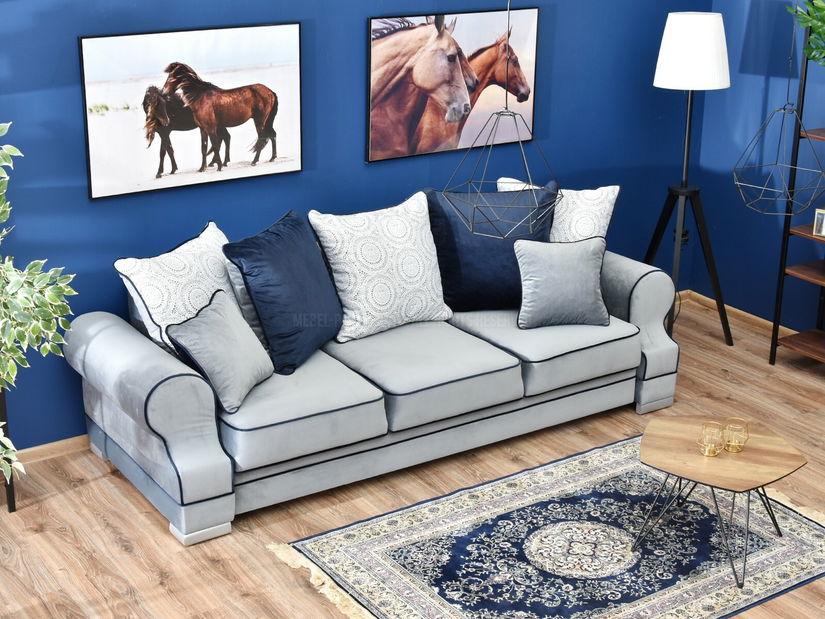 Pohovka trojsedačka Taskent (šedá)