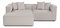 Rohová sedačka Morelotta (L) (ecru)