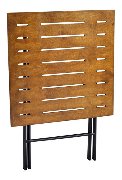 Sada zahradního stolu a židlí (3 kusy) Bonita (ořech + černá) *výprodej