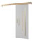 Posuvné dveře 90 cm Sharlene Y (bílá matná + dub sonoma + zlatá)