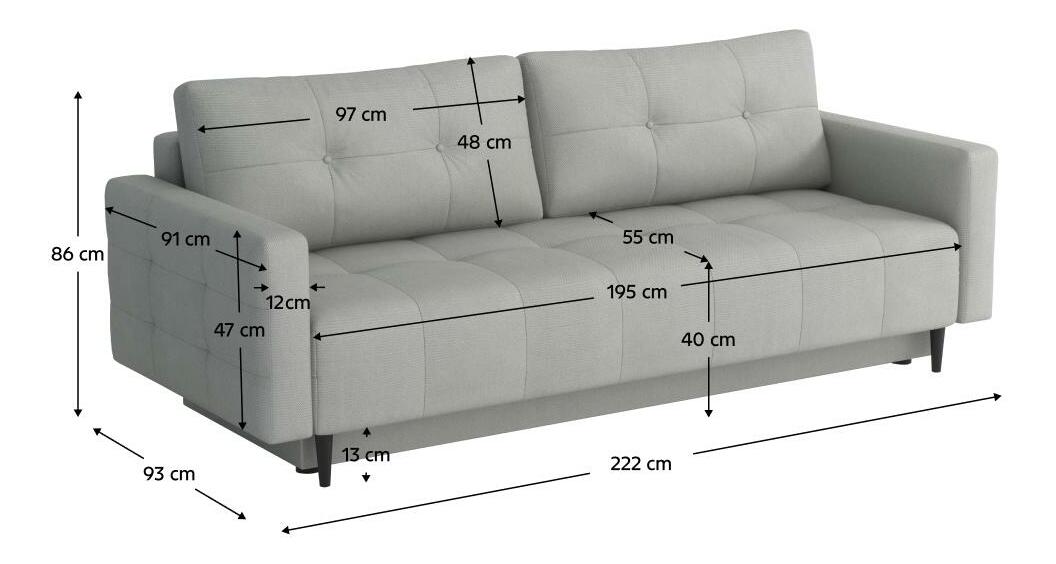Pohovka Dorny (světle šedá)