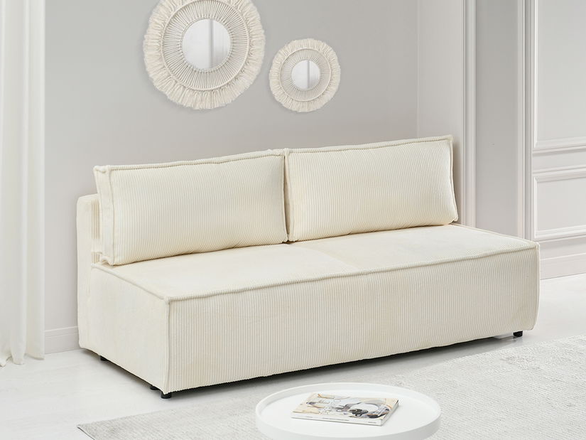 Pohovka dvousedačka Nazismo (krémová + černá)